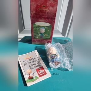 New in box Hallmark Charlie Brown ornament. Snoopy ornament collection